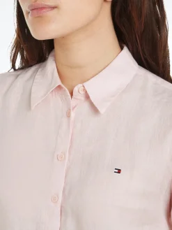 Tommy Hilfiger Blusen*LINEN RELAXED SHIRT LS whimsy pink
