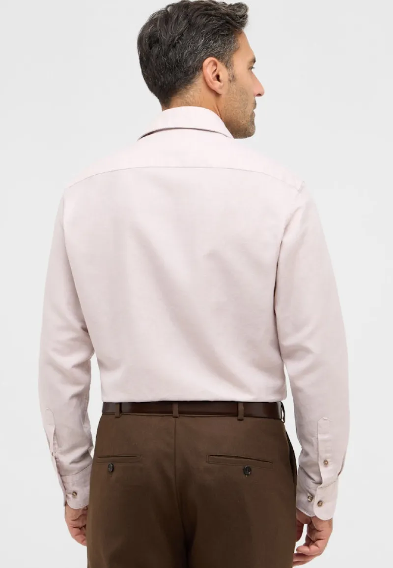 ETERNA Hemden|Big Boys*Linen Shirt Twill Langarm sand