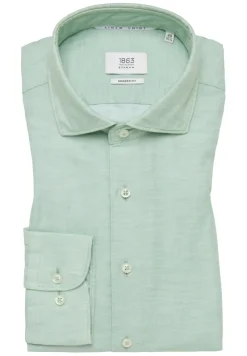 ETERNA Hemden|Big Boys*Linen Shirt Twill Langarm lime