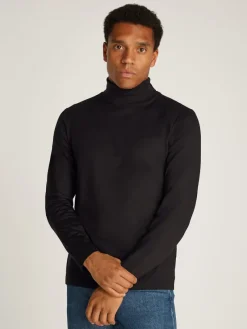 Calvin Klein Pullover & Sweatshirts|Big Boys*LIQUID TOUCH LS ROLL NECK ck black