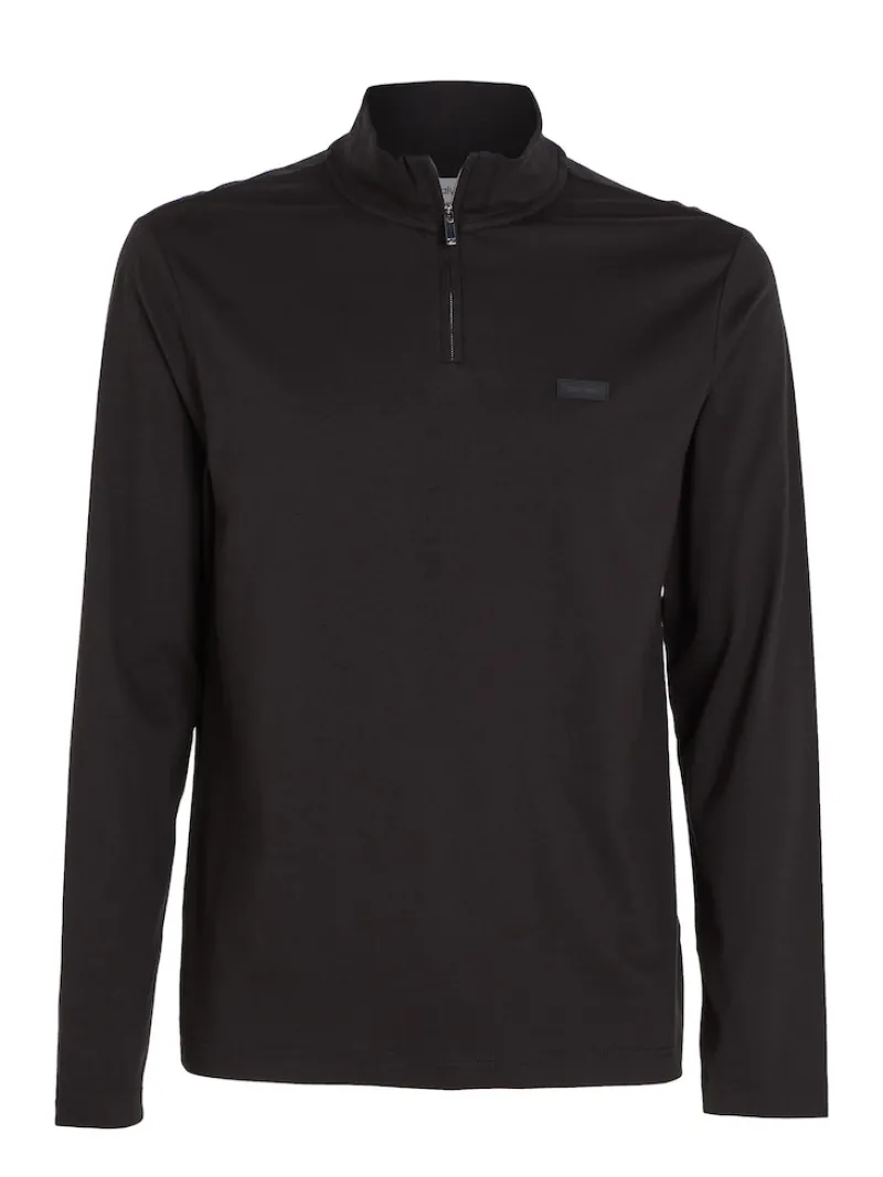 Calvin Klein Pullover & Sweatshirts|Big Boys*LIQUID TOUCH LS ZIP UP ck black
