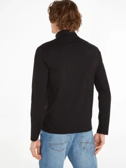 Calvin Klein Pullover & Sweatshirts|Big Boys*LIQUID TOUCH LS ZIP UP ck black