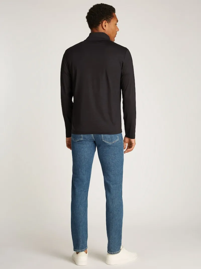 Calvin Klein Pullover & Sweatshirts|Big Boys*LIQUID TOUCH LS ZIP UP ck black