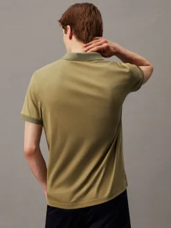 Calvin Klein Shirts|Big Boys*LIQUID TOUCH WELT ZIP POLO delta green