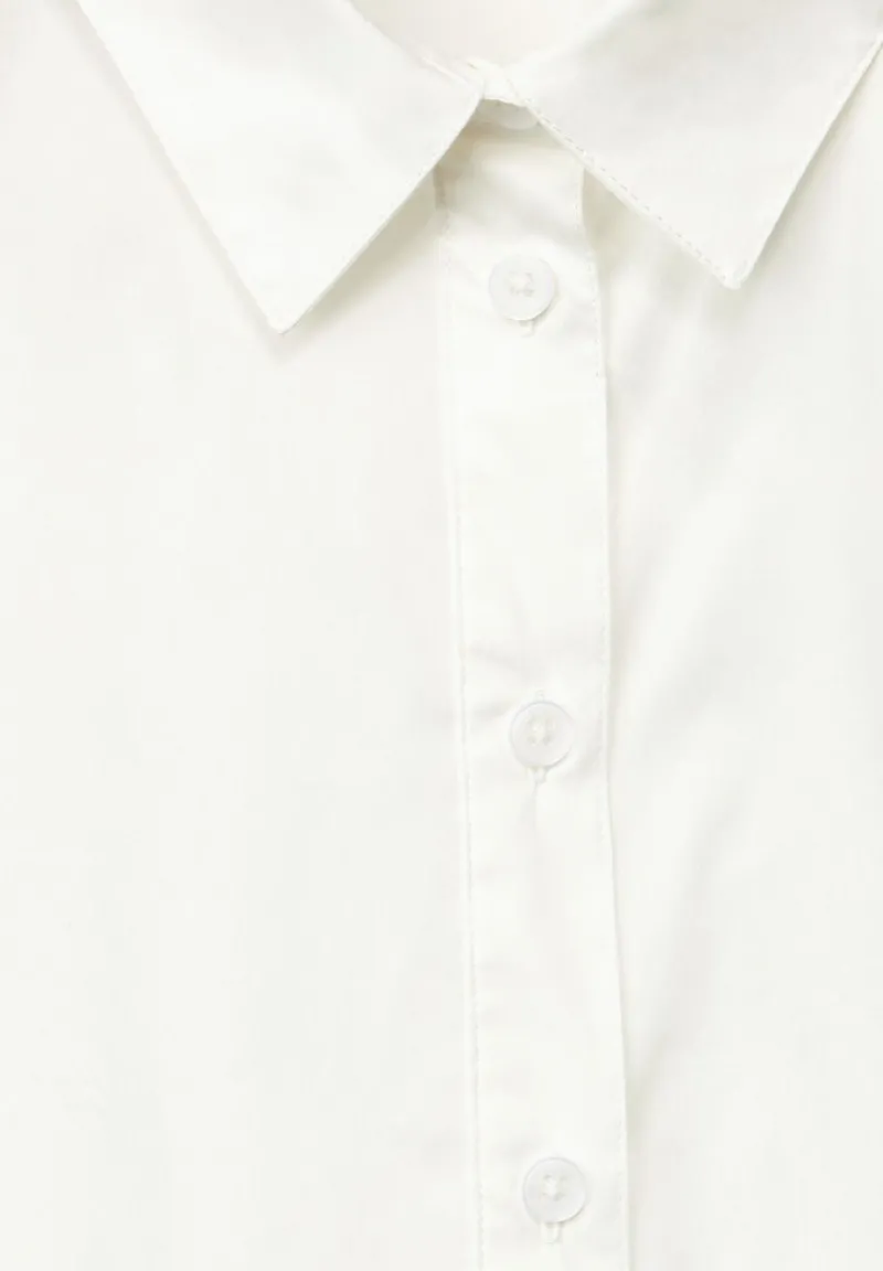 Cecil Blusen*Longbluse mit Knopfleiste vanilla white