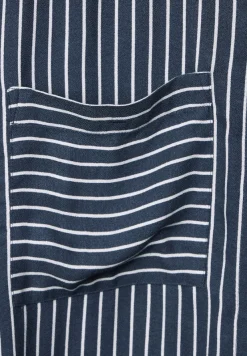 Street One Blusen*Longbluse mit Streifenmuster grey blue