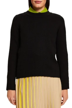 Esprit Pullover & Sweatshirts*Longsleeve Pullover Black