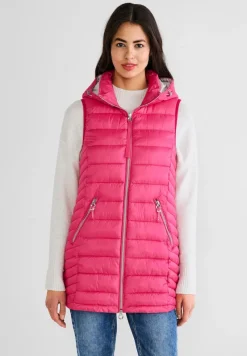 Street One Westen*Longweste mit Kapuze joyful pink