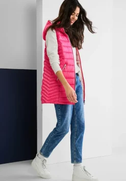 Street One Westen*Longweste mit Kapuze joyful pink