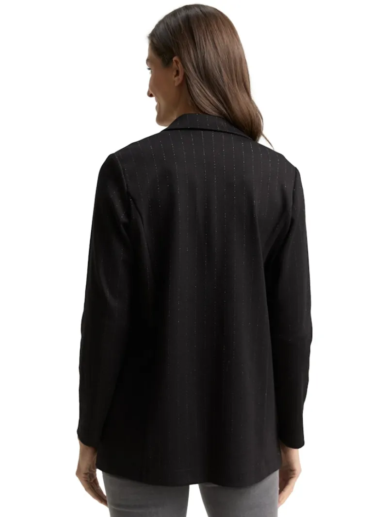 Tom Tailor Jacken*Loose Fit Blazer mit Glitzer-Effekt pinstripe with lurex