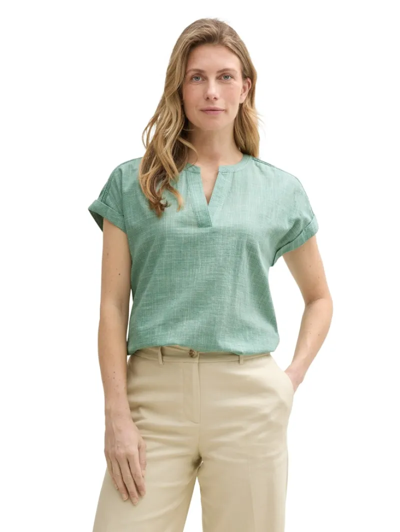 Tom Tailor Blusen*Loose Fit Bluse faded green