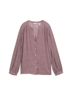 Tom Tailor Blusen*Loose Fit Bluse mit Muster red geometric minimal design