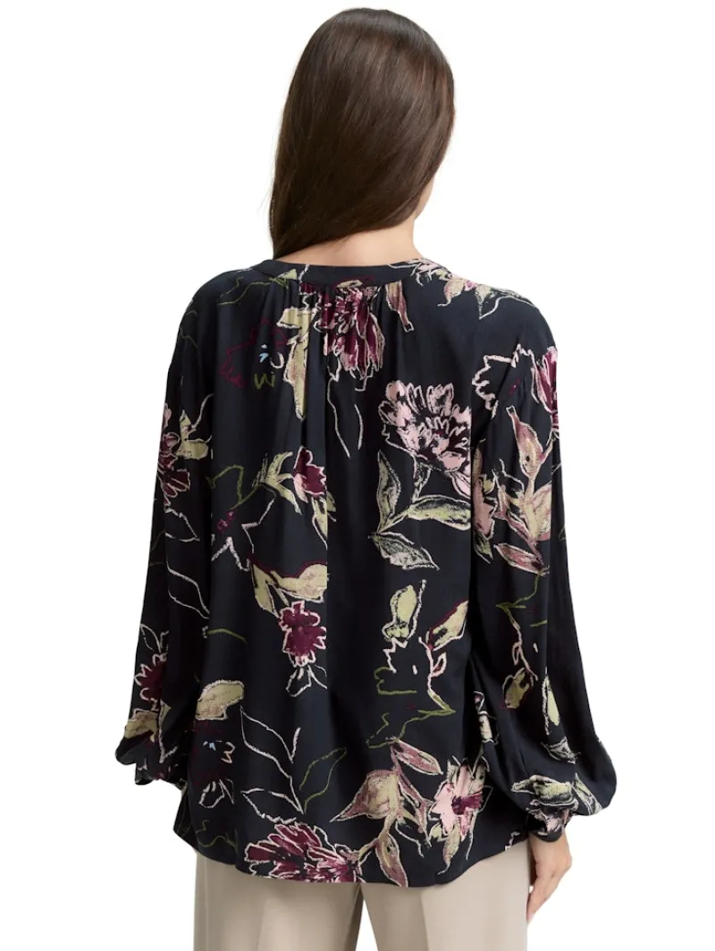 Tom Tailor Blusen*Loose Fit Bluse mit Muster big flower design