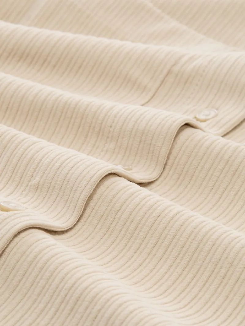 Tom Tailor Blusen*Loose Fit Cordbluse sand stone beige