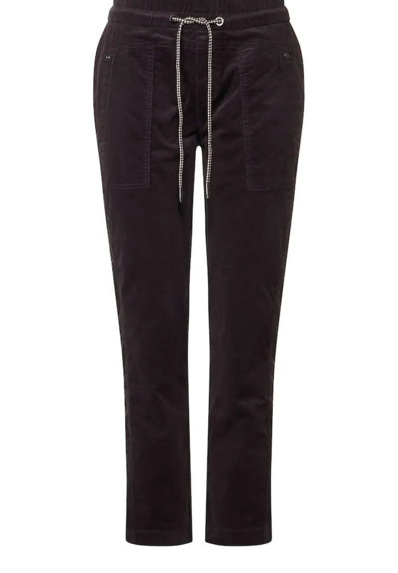 Street One Hosen*Loose Fit Cordhose dark pure grey