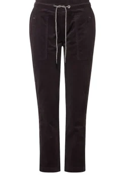 Street One Hosen*Loose Fit Cordhose dark pure grey
