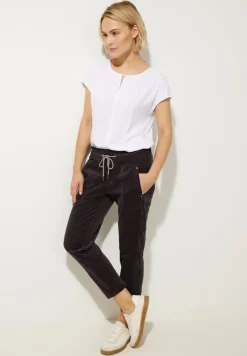 Street One Hosen*Loose Fit Cordhose dark pure grey