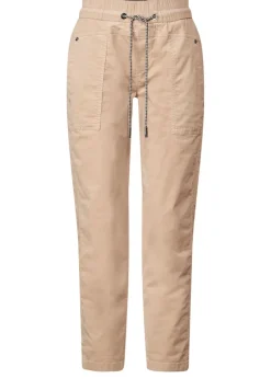 Street One Hosen*Loose Fit Cordhose dull bleached sand