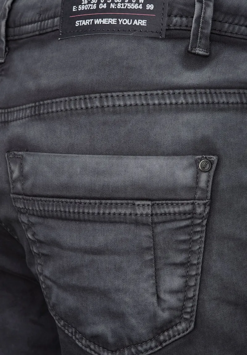 Cecil Hosen*Loose Fit Damenhose dark silver