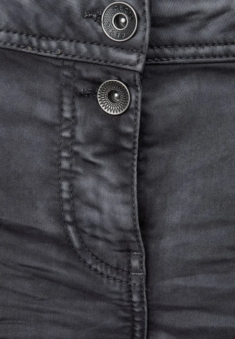 Cecil Hosen*Loose Fit Damenhose dark silver