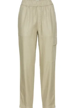 Camel Active Jeans*Loose Fit Hose aus Leinenmix dark straw