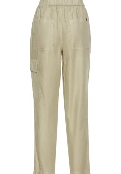 Camel Active Jeans*Loose Fit Hose aus Leinenmix dark straw
