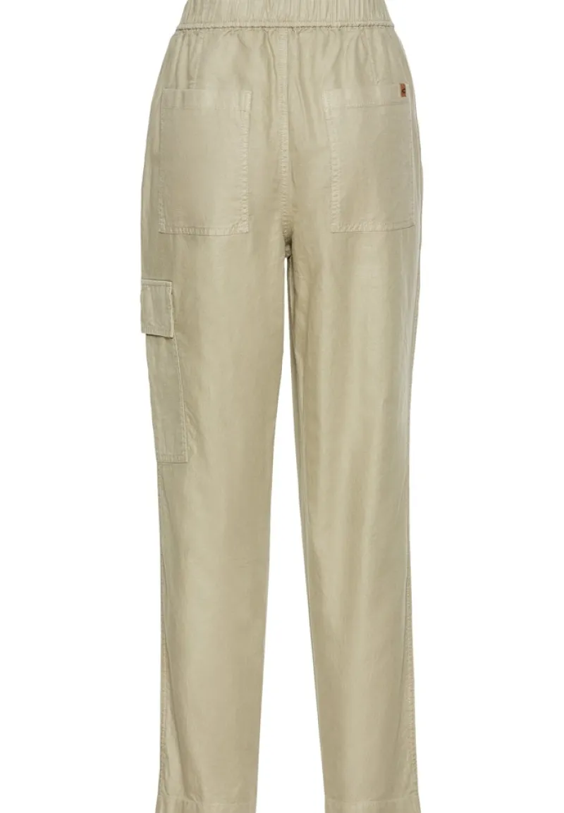 Camel Active Jeans*Loose Fit Hose aus Leinenmix dark straw