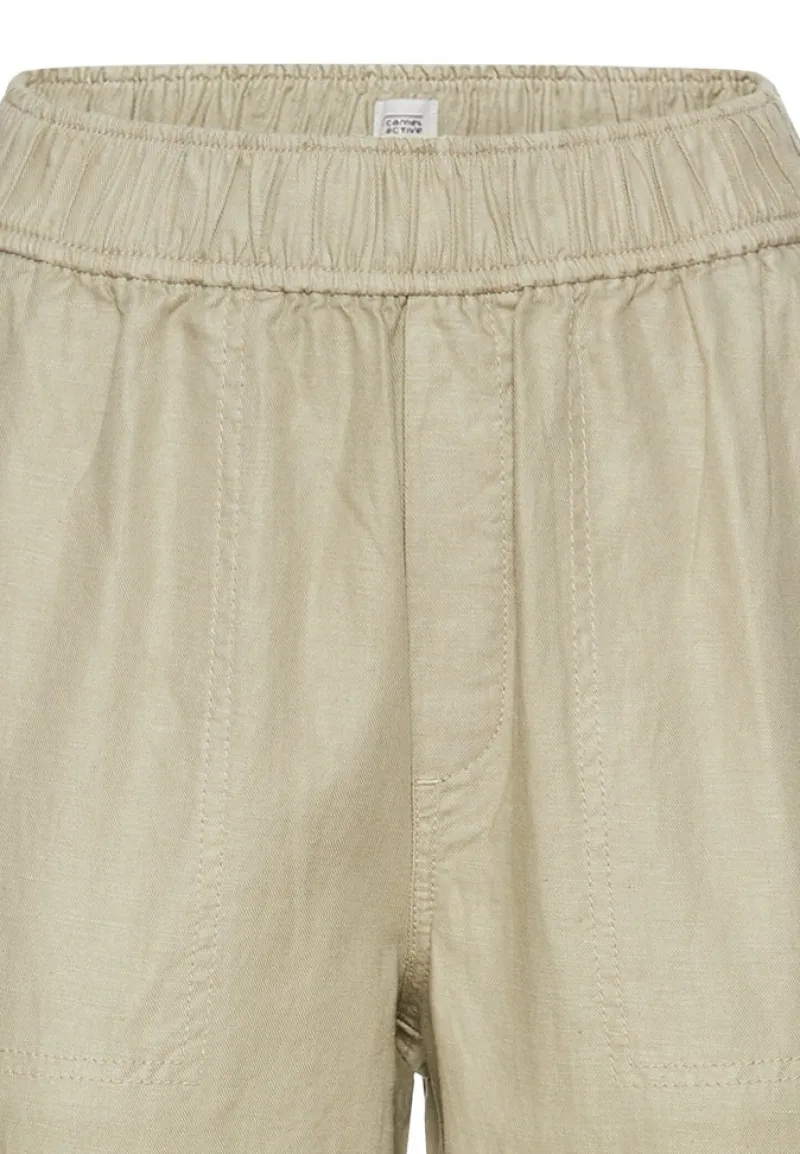 Camel Active Jeans*Loose Fit Hose aus Leinenmix dark straw