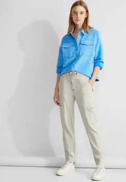 Street One Hosen*Loose Fit Hose dolomite stone