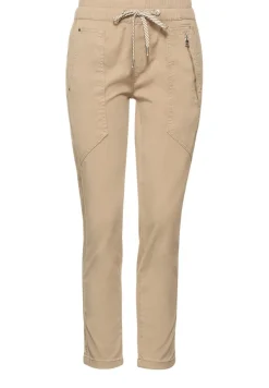 Street One Hosen*Loose Fit Hose in Lyocell light safari sand