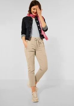Street One Hosen*Loose Fit Hose in Lyocell light safari sand