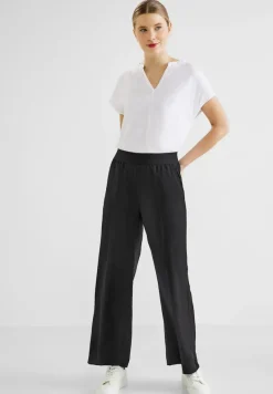 Street One Hosen*Loose Fit Hose mit Stretch Black