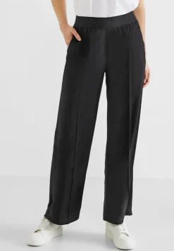 Street One Hosen*Loose Fit Hose mit Stretch Black