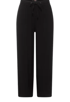Cecil Hosen*Loose Fit Hose mit Wide Legs Black