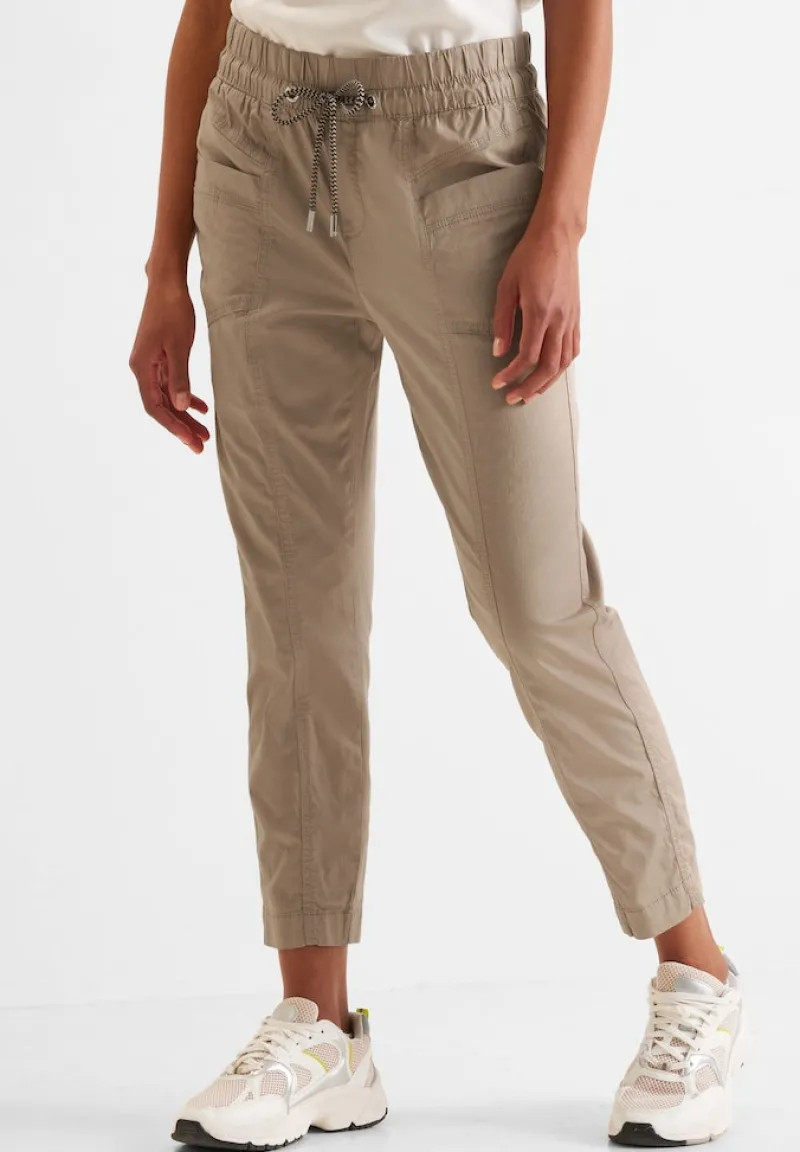 Street One Hosen*Loose Fit Hose smooth sand