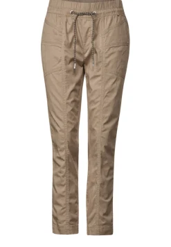 Street One Hosen*Loose Fit Hose smooth sand