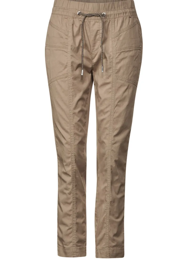Street One Hosen*Loose Fit Hose smooth sand