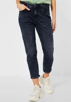 Street One Jeans*Loose Fit Jeans authentic blue black washed