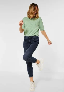 Street One Jeans*Loose Fit Jeans authentic blue black washed