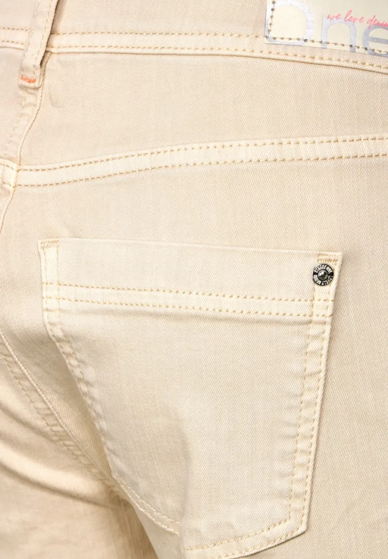 Street One Hosen*Loose Fit Jeans Beige
