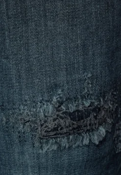 Street One Jeans*Loose Fit Jeans blue black destroy washed