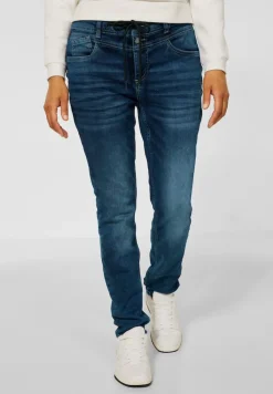 Street One Jeans*Loose Fit Jeans dark blue random wash