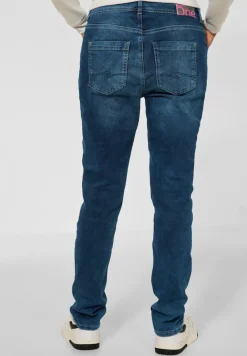 Street One Jeans*Loose Fit Jeans dark blue random wash