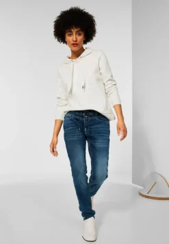 Street One Jeans*Loose Fit Jeans dark blue random wash