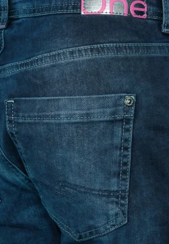 Street One Jeans*Loose Fit Jeans dark blue random wash