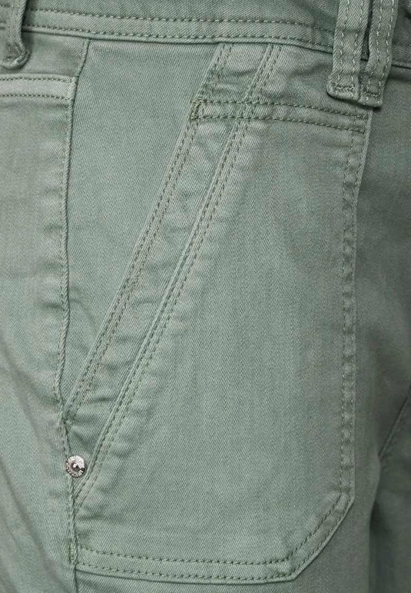 Street One Hosen*Loose Fit Jeans light soft olive washed