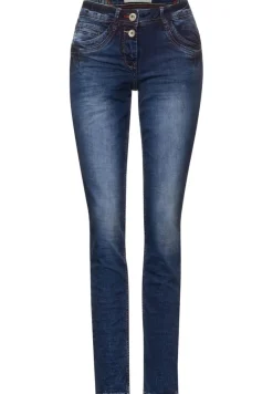 Cecil Jeans*Loose Fit Jeans mid blue used wash