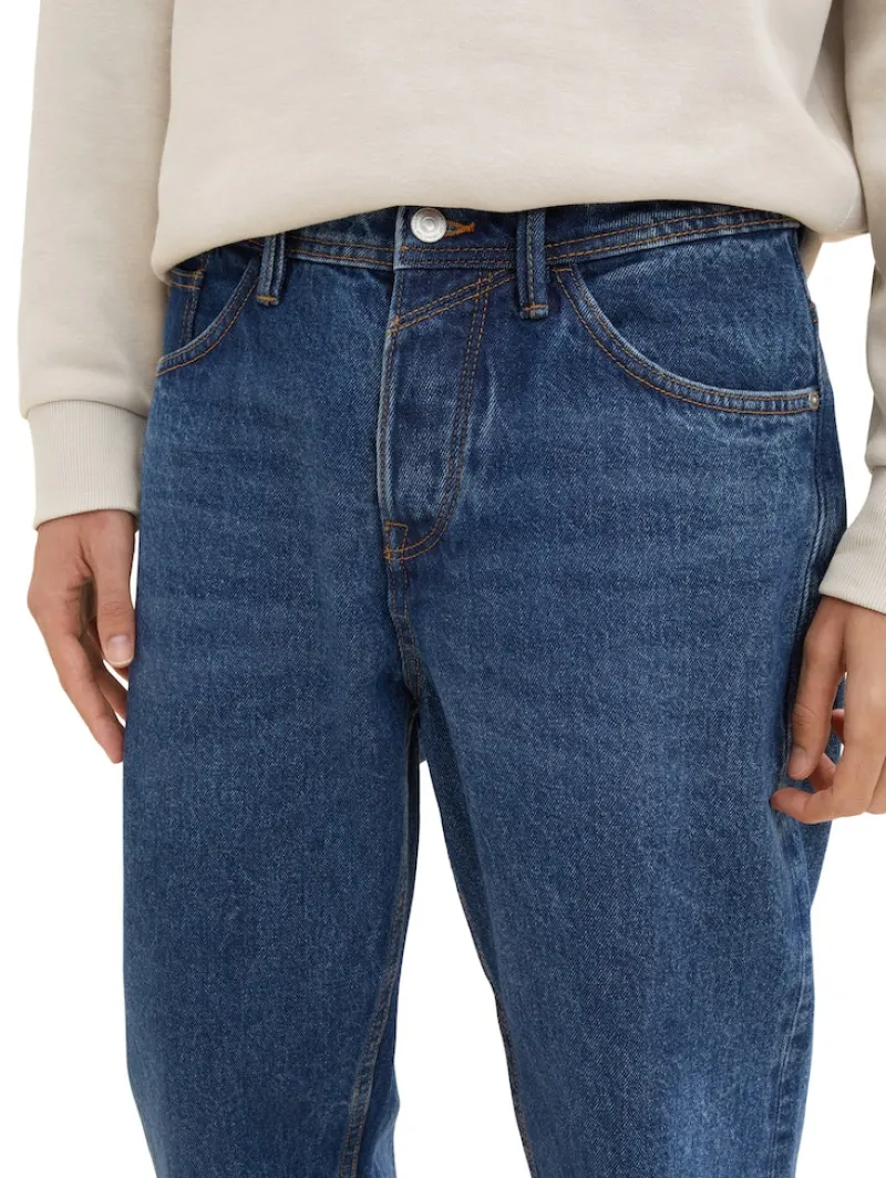 Tom Tailor Denim Jeans*Loose Fit Jeans used mid stone blue denim