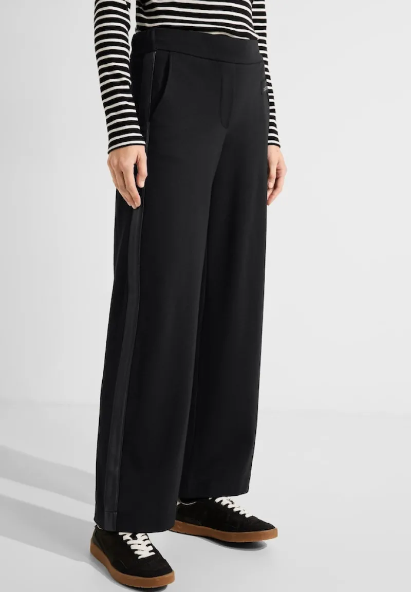 Cecil Hosen*Loose Fit Jerseyhose Black