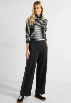Cecil Hosen*Loose Fit Jerseyhose Black